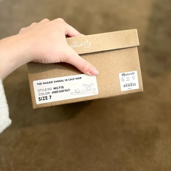 Made well The Maggie Sandal in Spotted Calf Hair - Picture 8 of 8